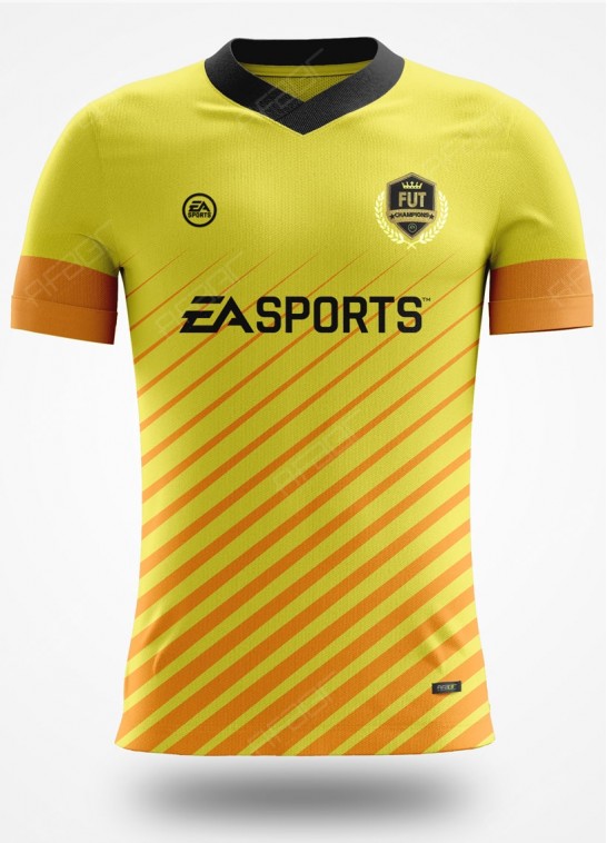 Camisa Fut Champions Elite Edition Amarelo e Laranja