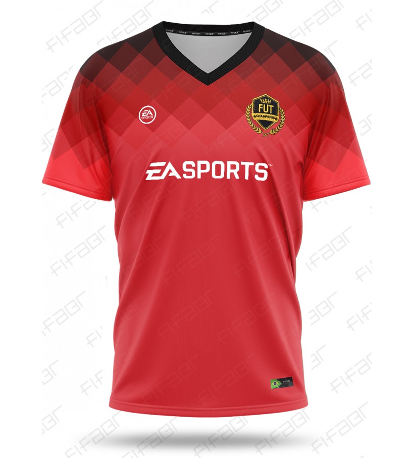Camisa Fut Champions Ultimate Elite Edition Vermelha Degradê