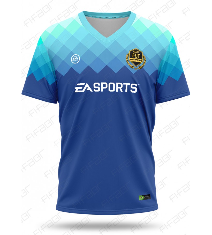 Camisa Fut Champions Elite Edition Azul Degradê